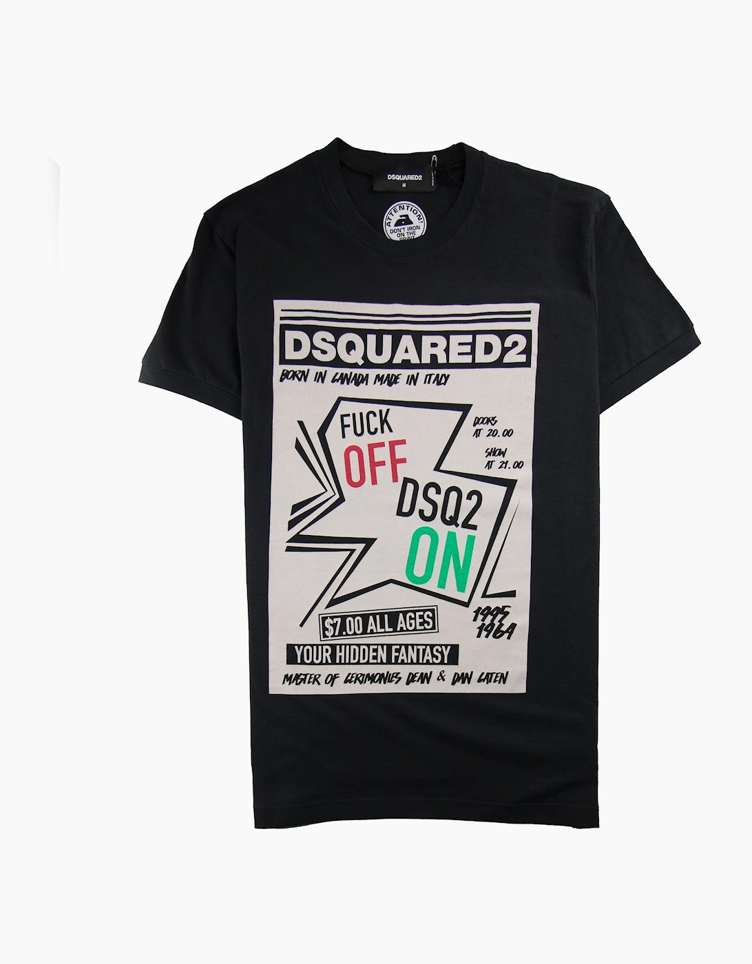 Dsquared2 Your Hidden Fantasy T-Shirt Black