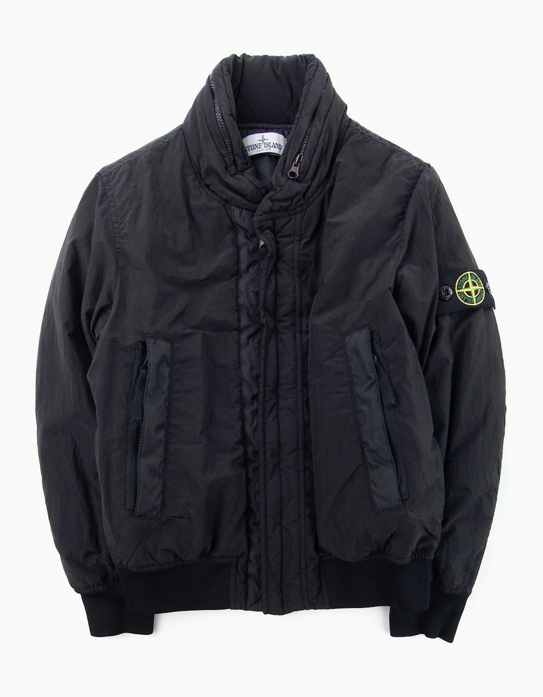 Stone Island Junior Metal Jacket Black V0029