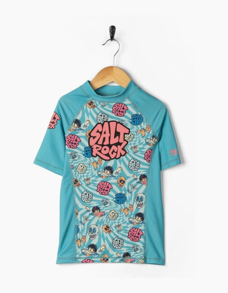 Saltrock Kids Lush Waves Short Sleeve Rash Vest