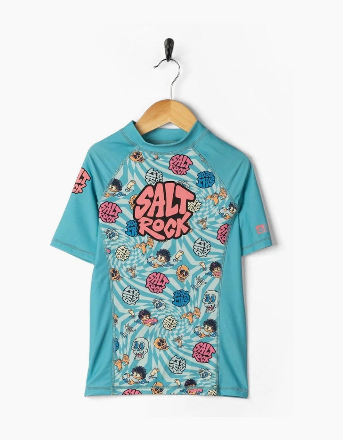 Saltrock Kids Lush Waves Short Sleeve Rash Vest, 2 of 1