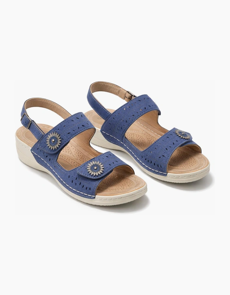 Ladies Sandals Navy Blue