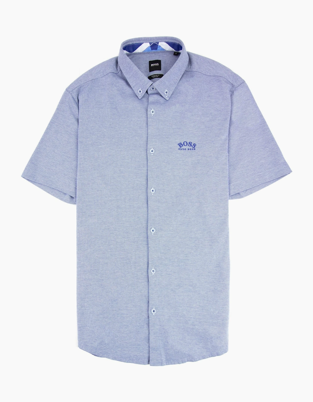 Hugo Boss Biadia R Curved Logo S/s Shirt Blue 438