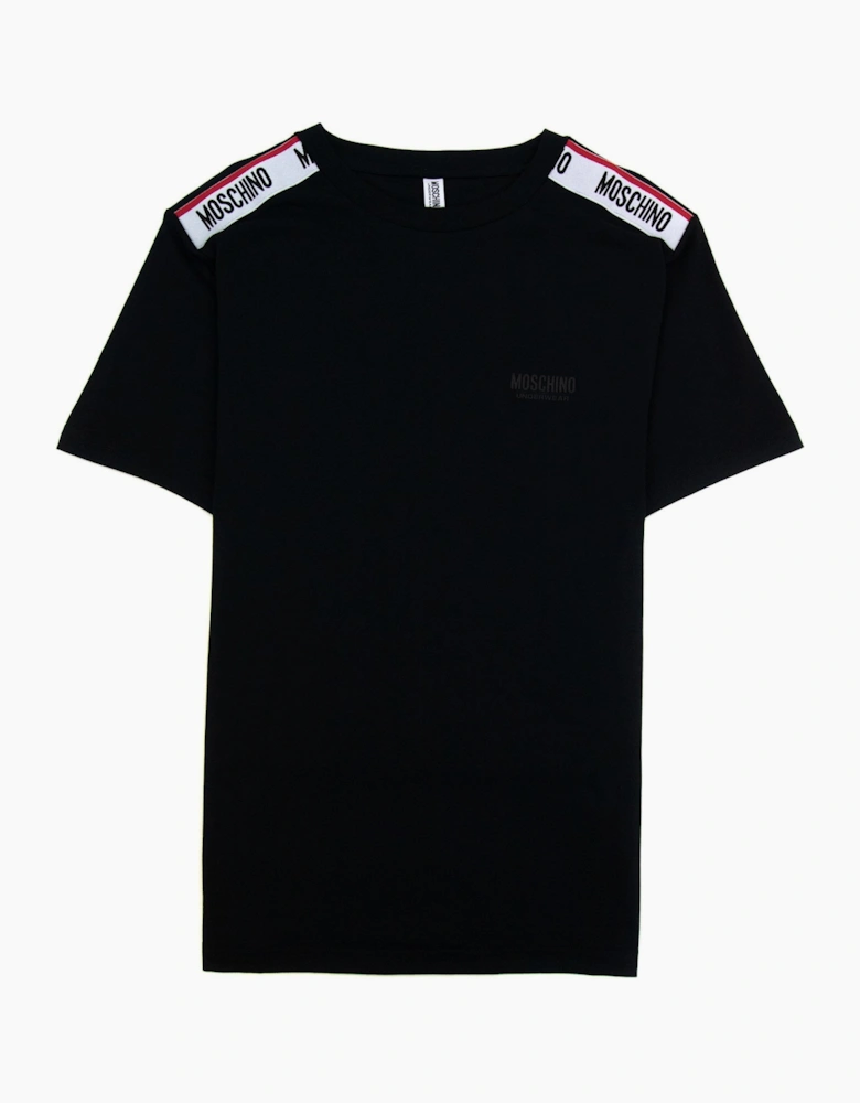 Moschino Underwear Tape Logo T-shirt Black 0555
