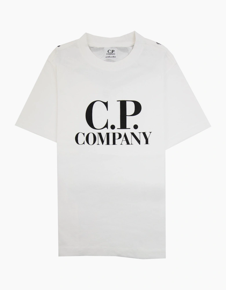 Cp Company Undersixteen Chest Logo Back Goggle T-shirt White 103