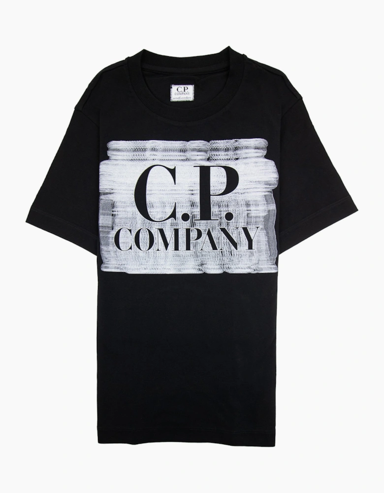 Cp Company Undersixteen 30/1 Graphic Logo T-shirt Black 999