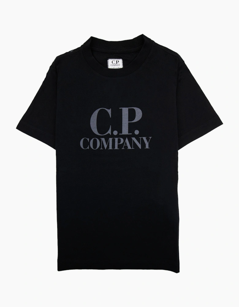 Cp Company Undersixteen Chest Logo Back Goggle T-shirt Black 999
