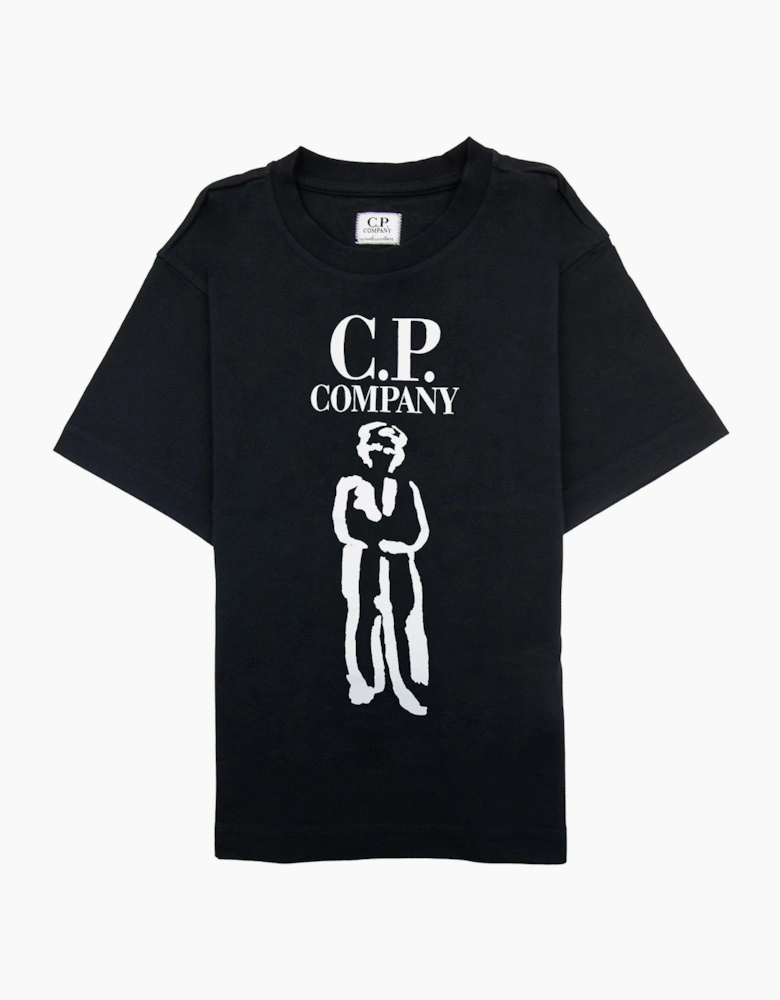 Cp Company Undersixteen 30/1 British Sailor T Shirt Black 999