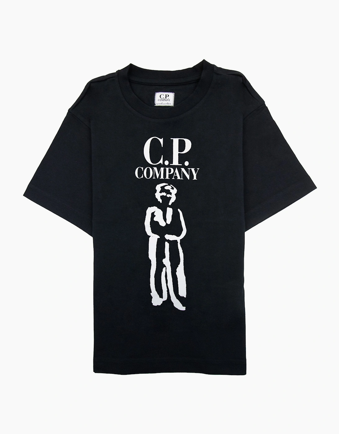 Cp Company Undersixteen 30/1 British Sailor T Shirt Black 999, 5 of 4