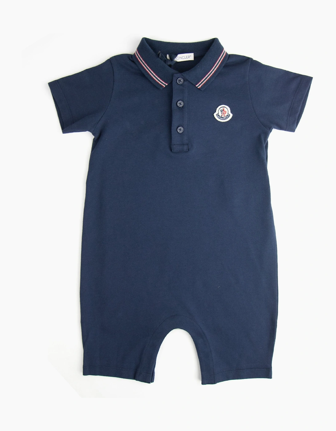 Moncler Junior Pagliaccetto Romper Navy 773, 3 of 2
