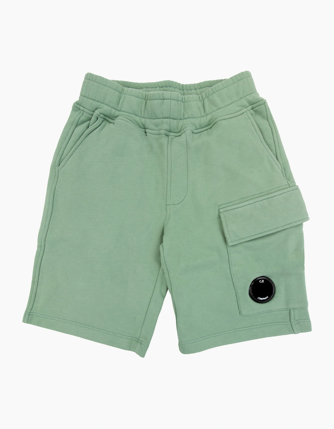 Cp Company Undersixteen Grey Lens Logo Bermuda Shorts Green 626, 6 of 5
