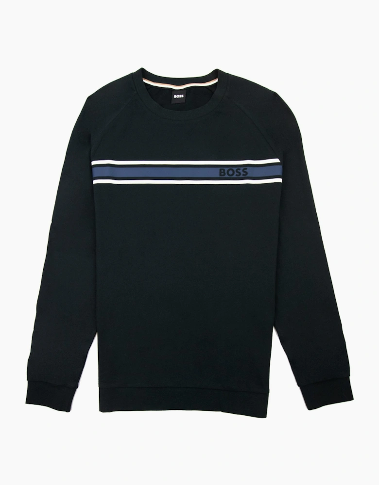 Hugo Boss Authentic Logo Crewneck Sweatshirt Black 001