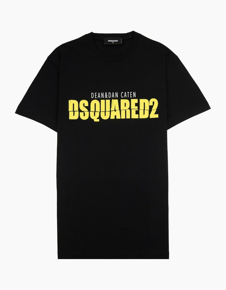 Dsquared2 Horror Printed Logo Cool Fit T Shirt Black 900