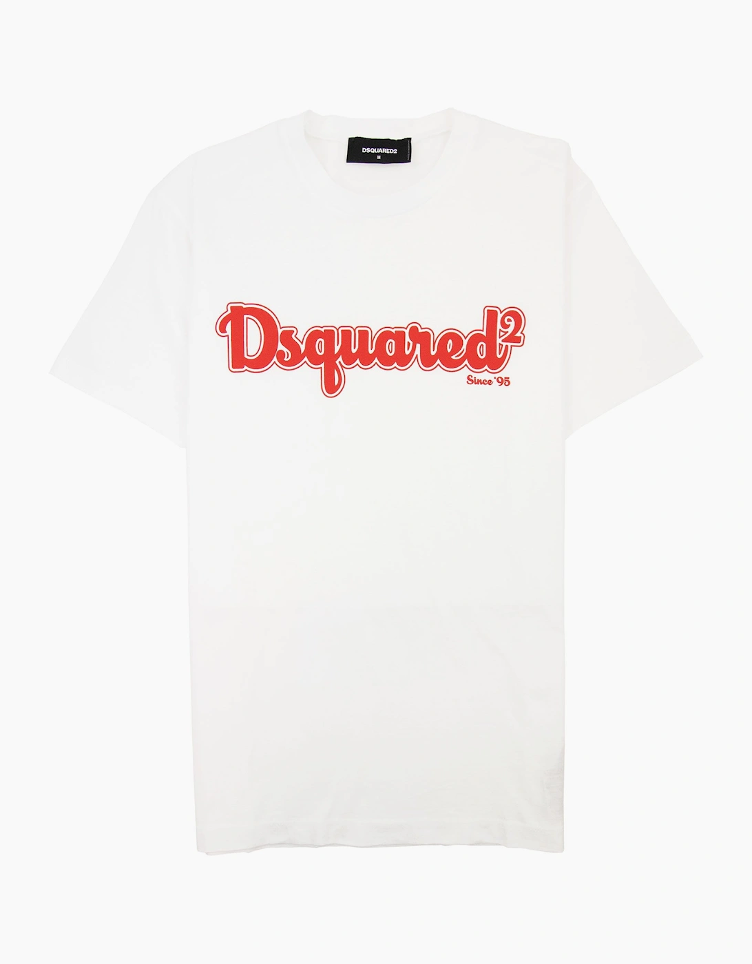 Dsquared2 Men's White D2 Patch Logo T-Shirt - Size: 46