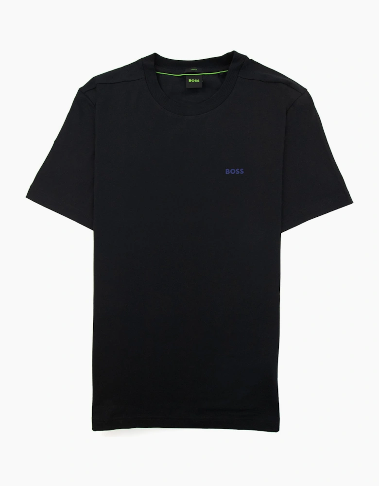 Hugo Boss Contrast Printed Logo Tee Black 004