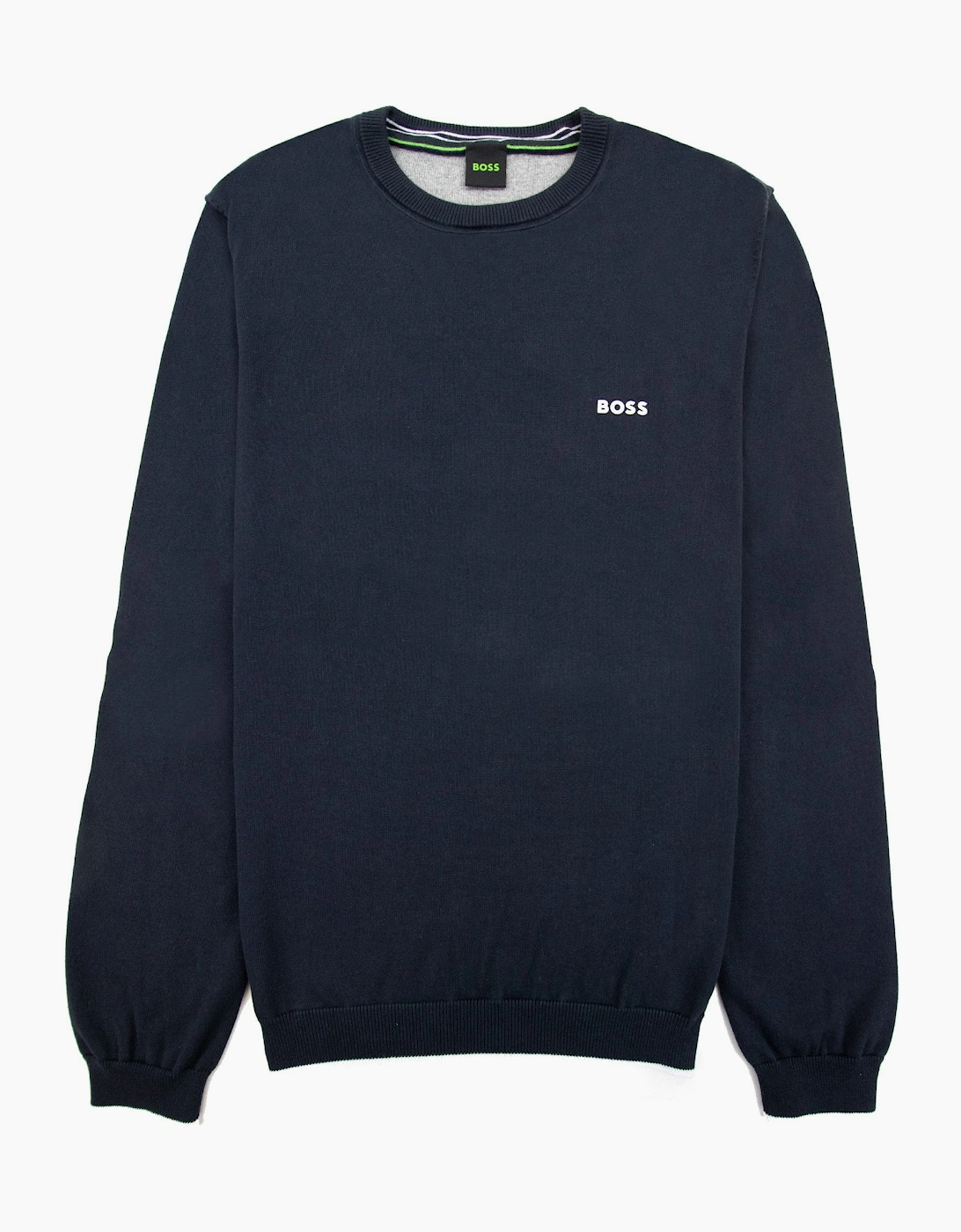 Hugo Boss Rallo Curved Logo Sweater Navy 402, 5 of 4