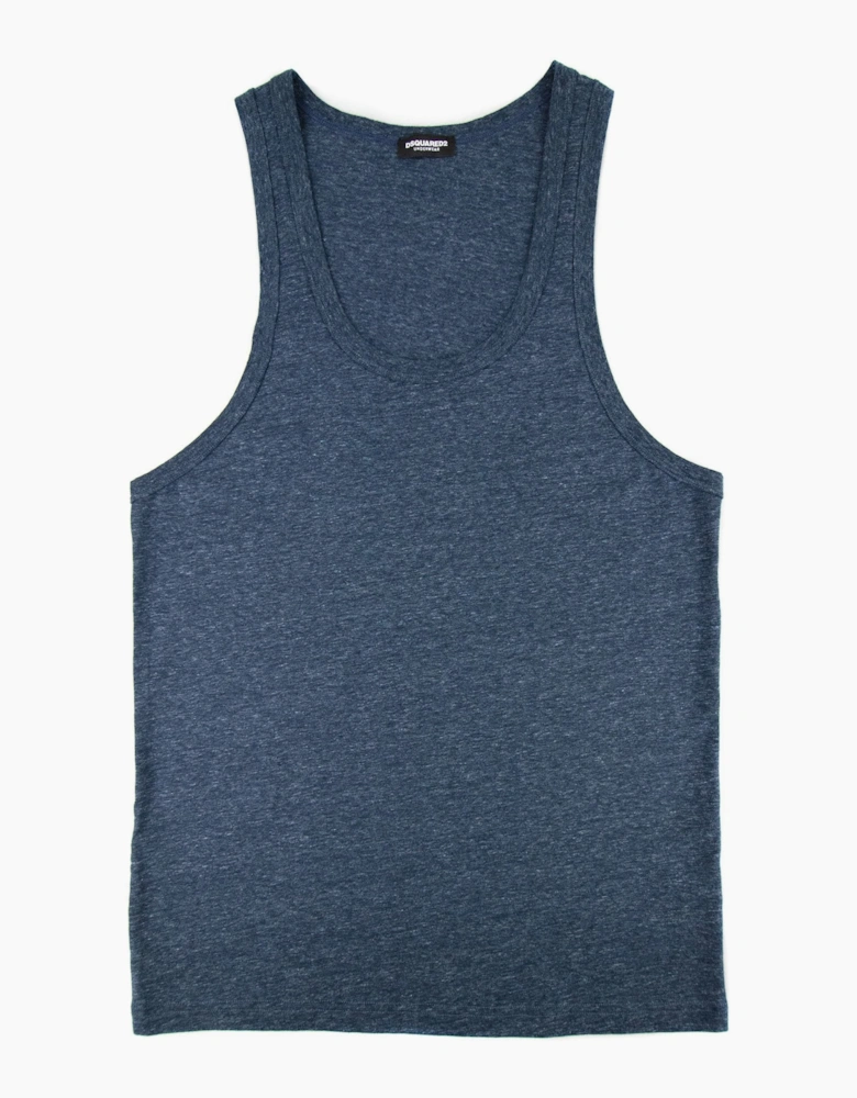 Dsquared2 Back Logo Vest Top Navy