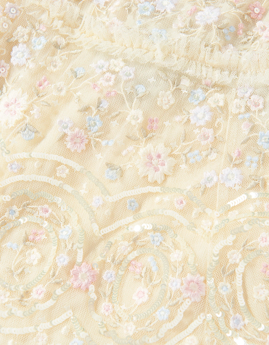 Needle & Thread Girls Sweet Petal Dress in Yellow