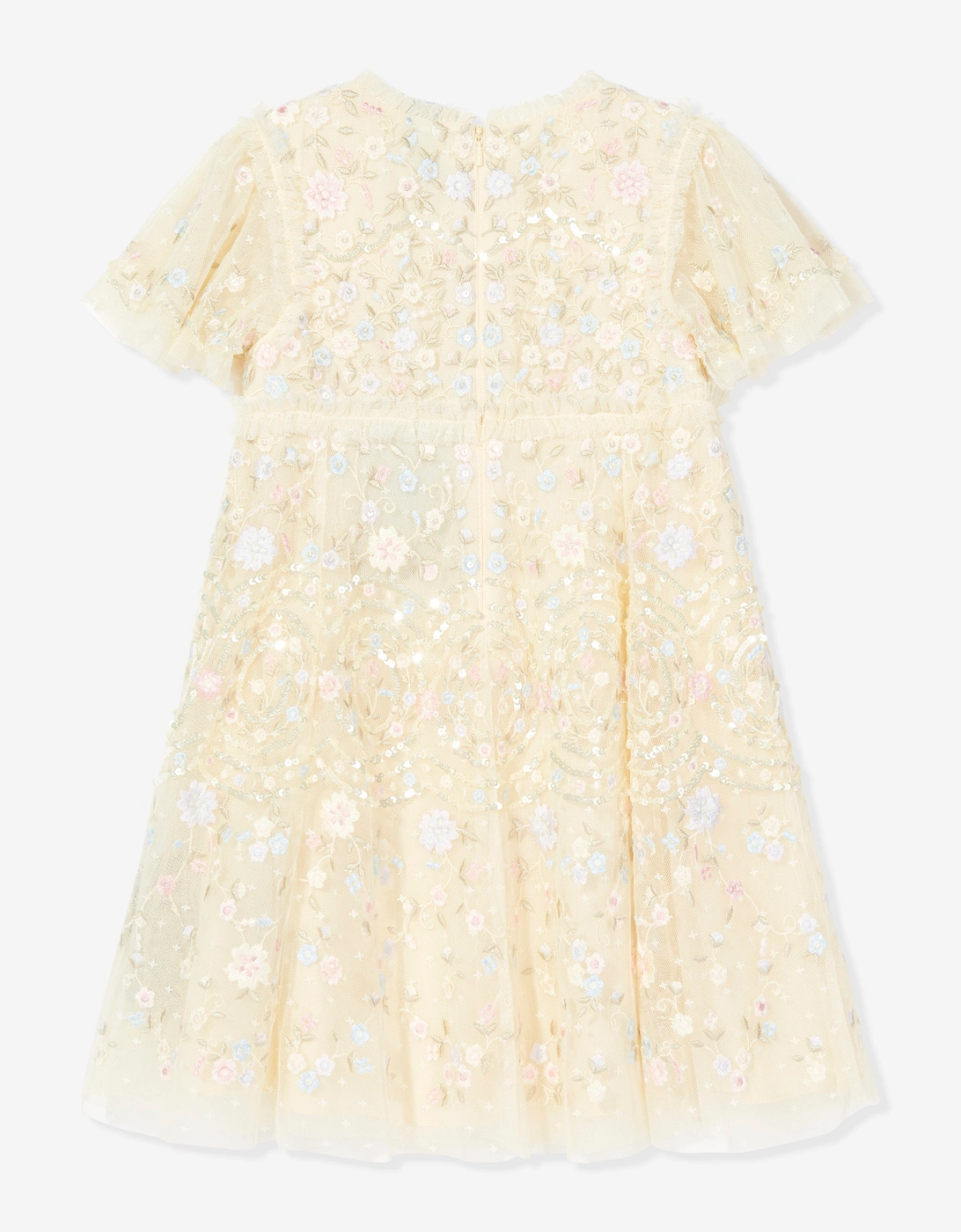 Needle & Thread Girls Sweet Petal Dress in Yellow