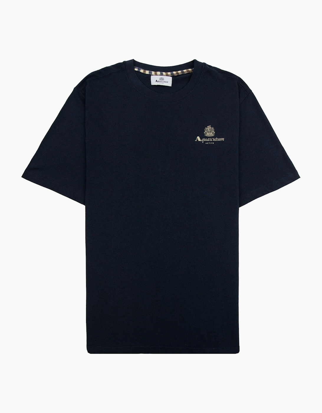 Aquascutum Active Small Logo T Shirt Navy, 5 of 4