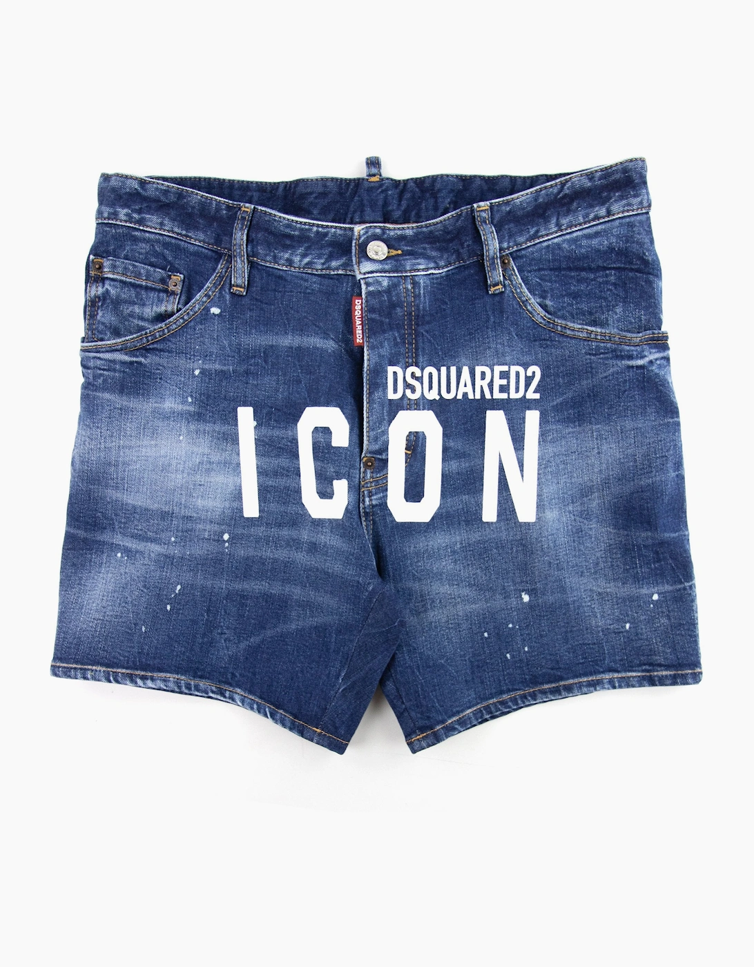 Dsquared2 Dan Commando Denim Shorts Blue