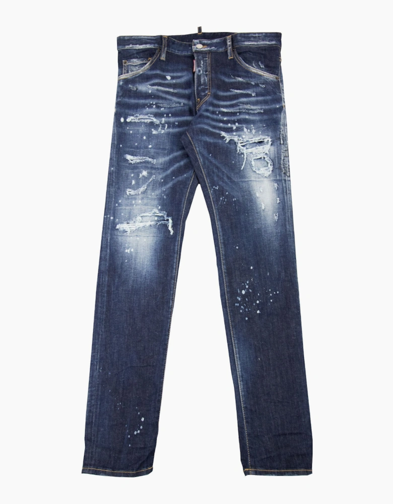 Dsquared2 Dark Ripped Bleach Wash Cool Guy Jeans Denim 470