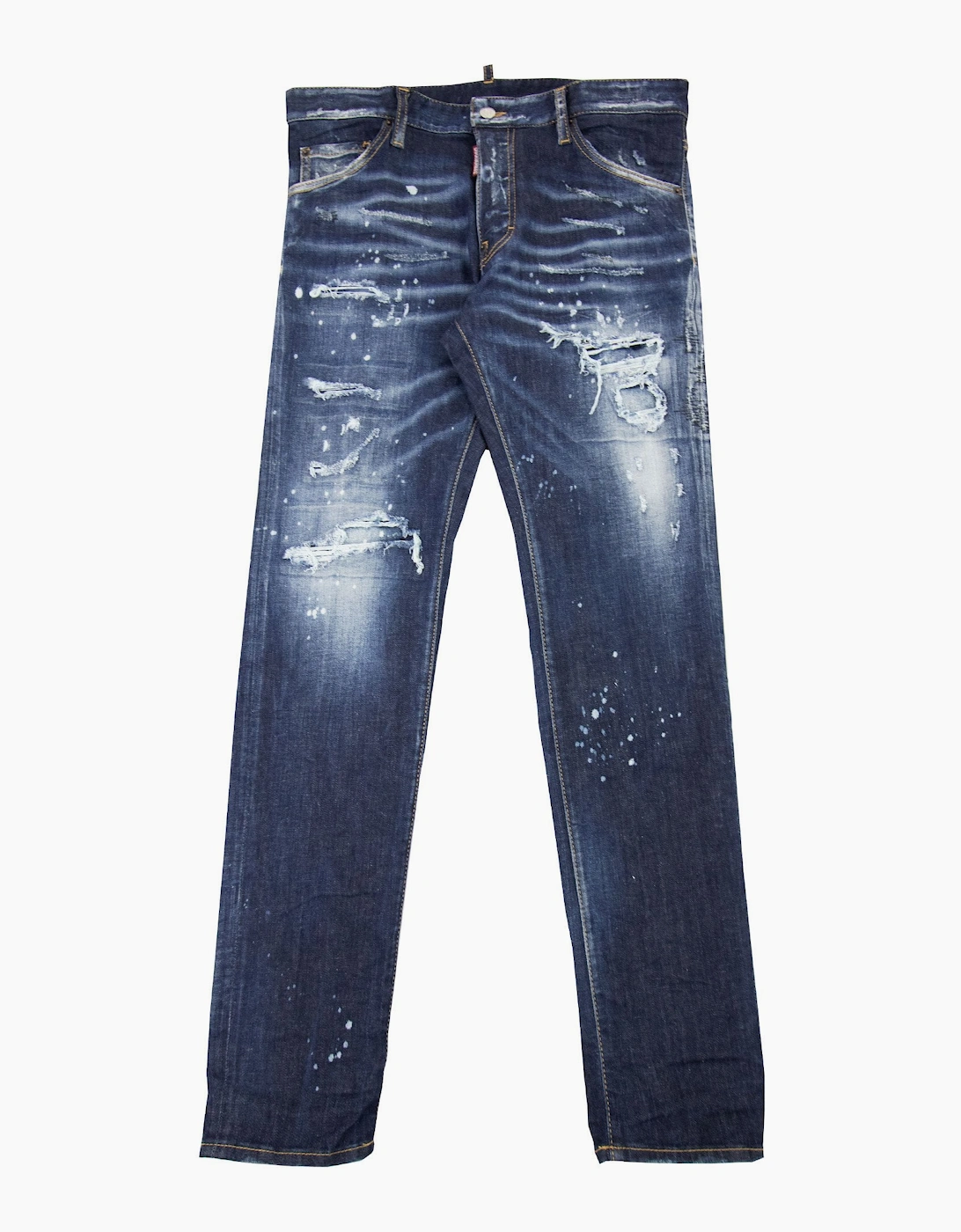 Dsquared2 Dark Ripped Bleach Wash Cool Guy Jeans Denim 470