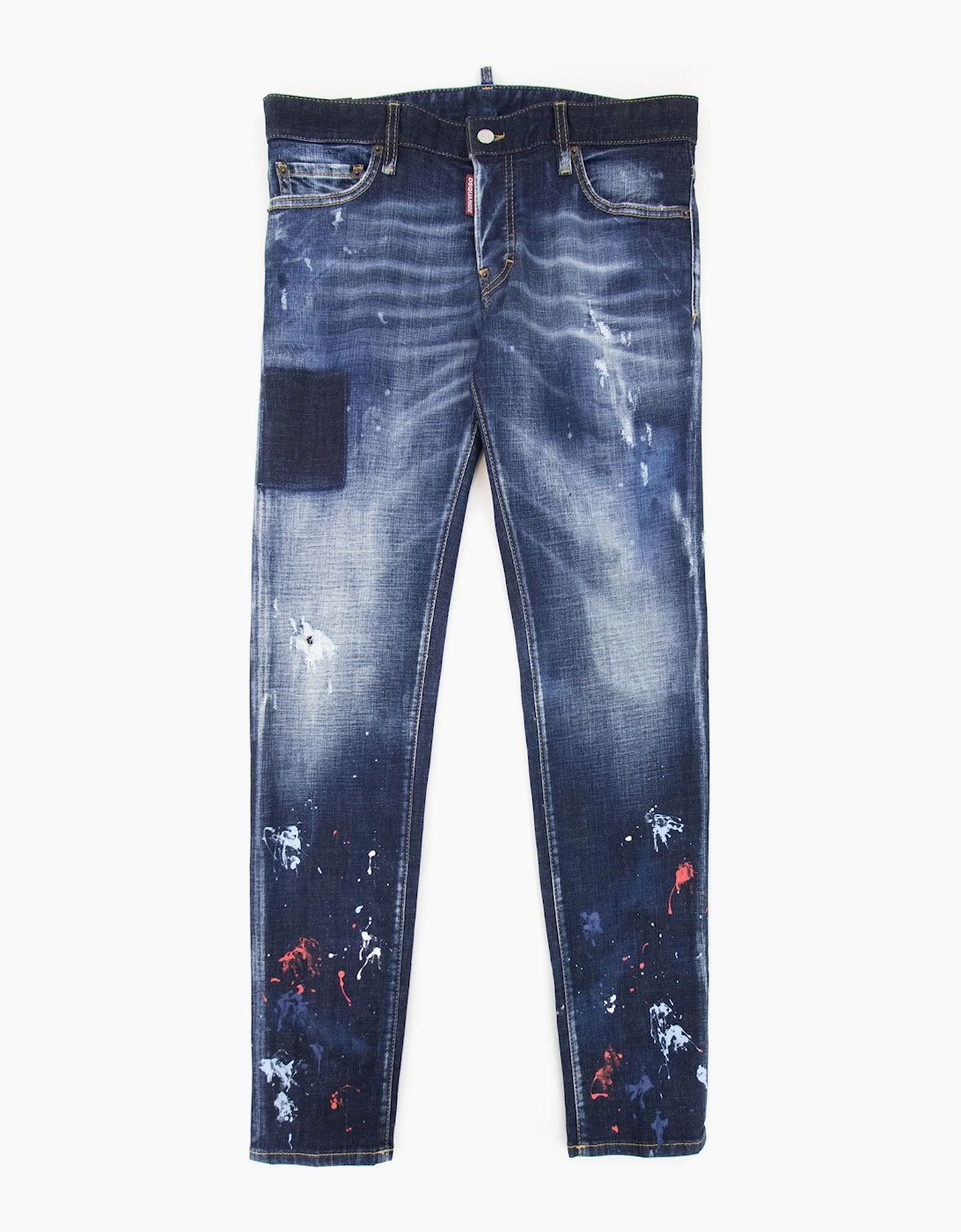 Dsquared2 Dark Splater Wash Cool Guy Jeans Navy Blue 470