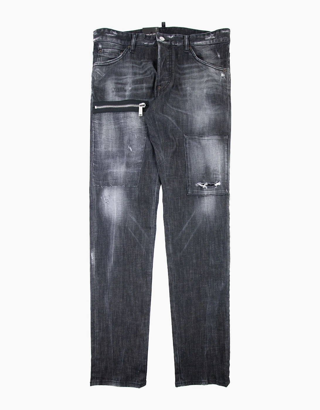 Dsquared2 Black Knee Patch Cool Guy Jean Black