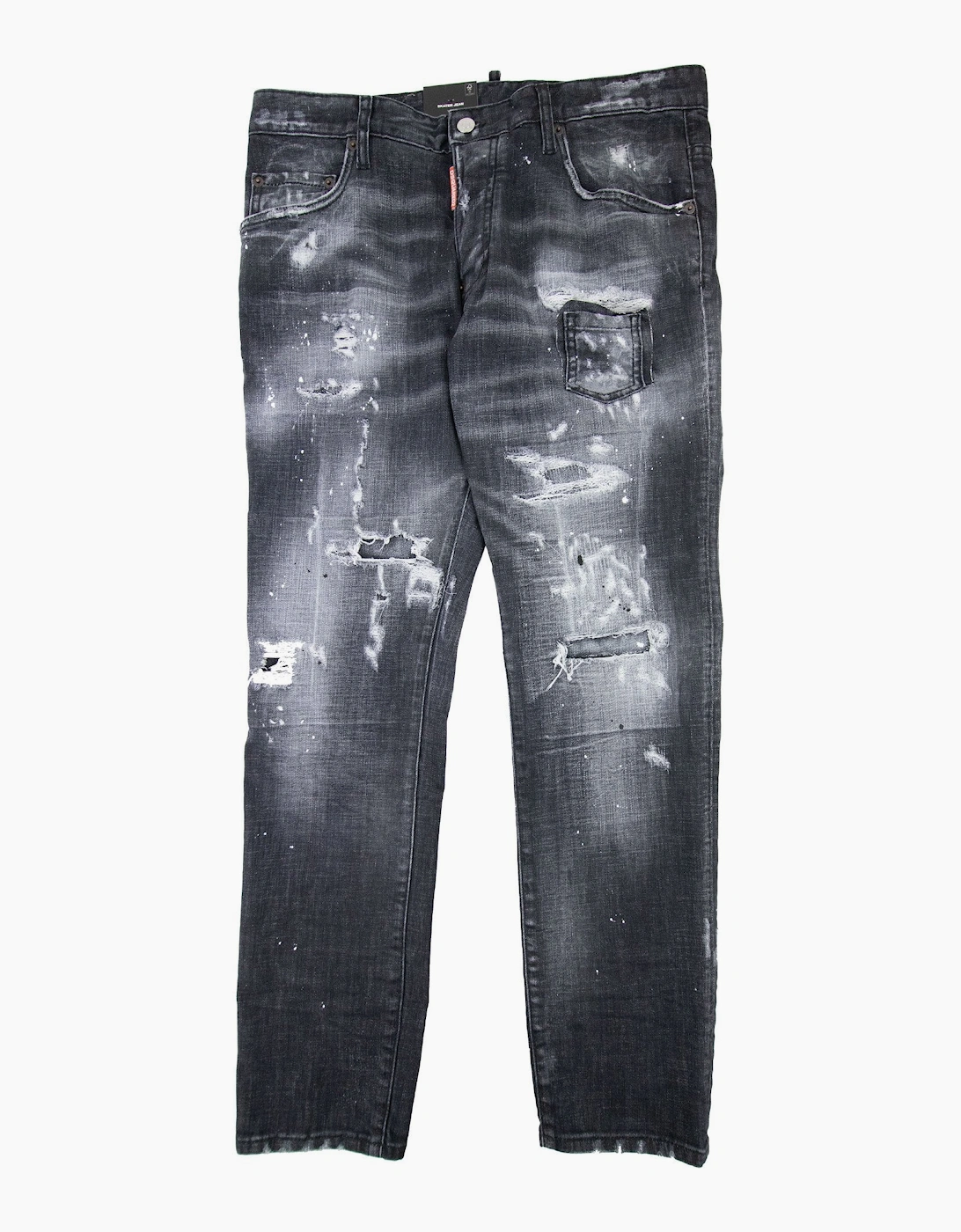Dsquared2 Black Ripped Wash Skater Jean Black