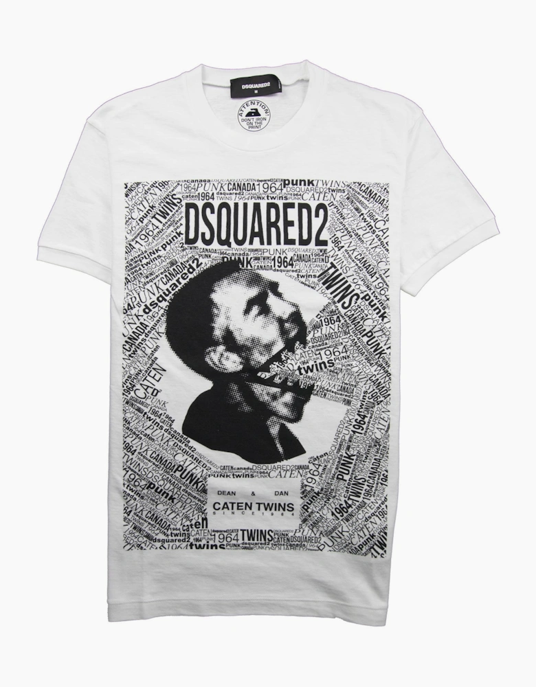 Dsquared2 Caten Twins Mouth Tee White