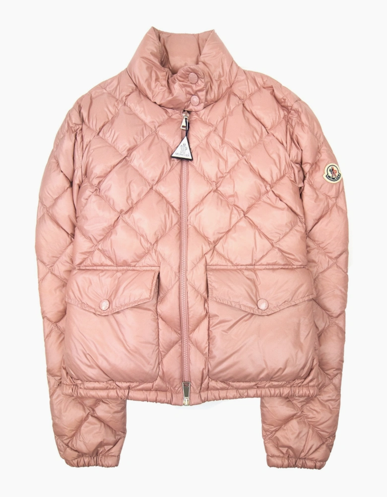 Moncler Women Binic Short Down Jacket Light Pink 510