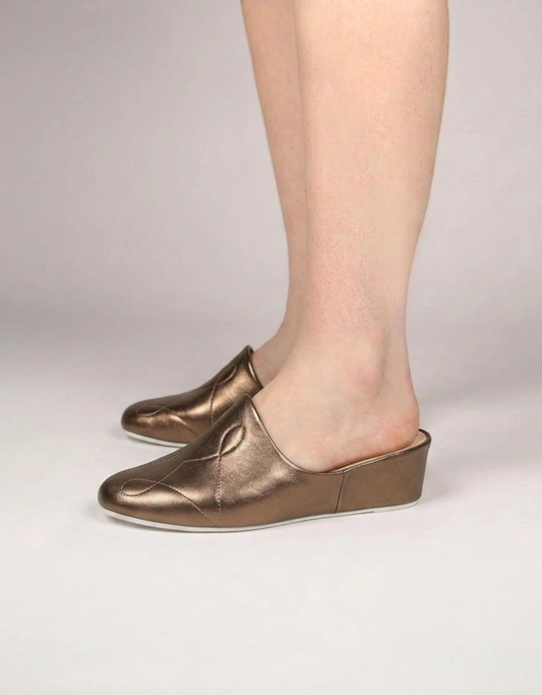 Dulcie Leather Ladies Slippers