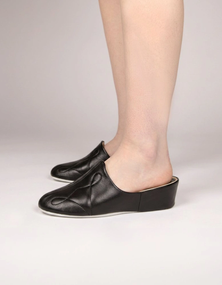 Dulcie Leather Ladies Slippers