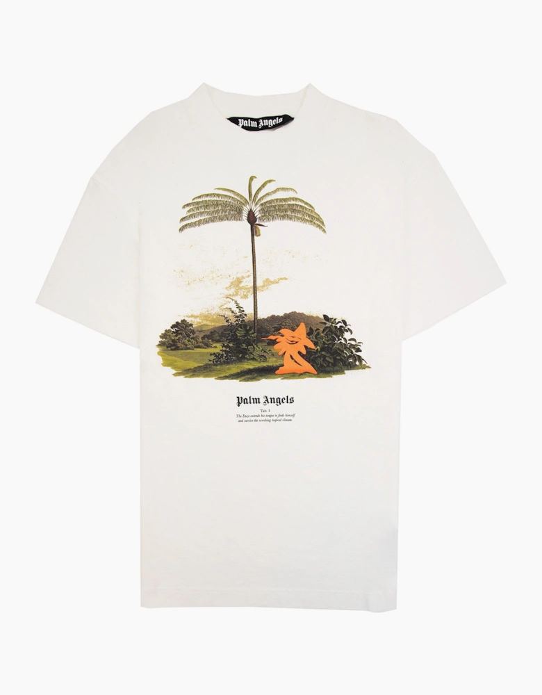 Palm Angels Enzo From The Tropics T Shirt White/orange