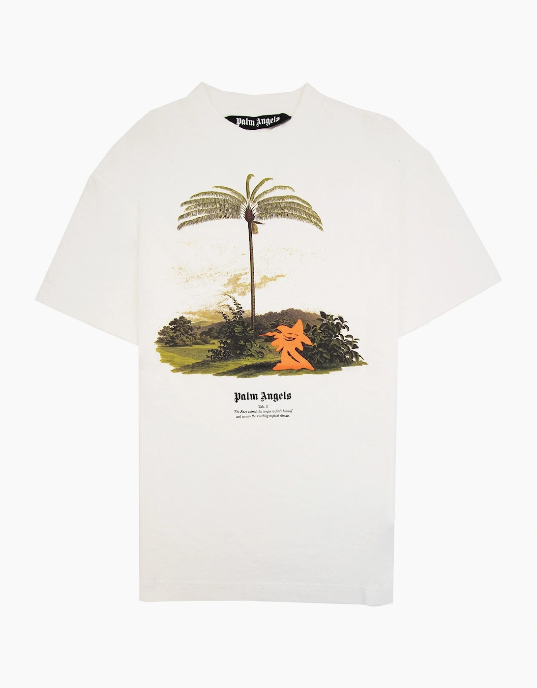 Palm Angels Enzo From The Tropics T Shirt White/orange