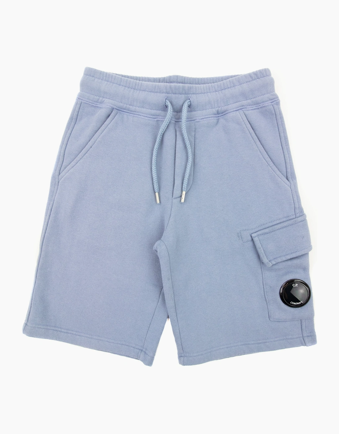 Cp Company Undersixteen Grey Lens Logo Bermuda Shorts Blue, 4 of 3