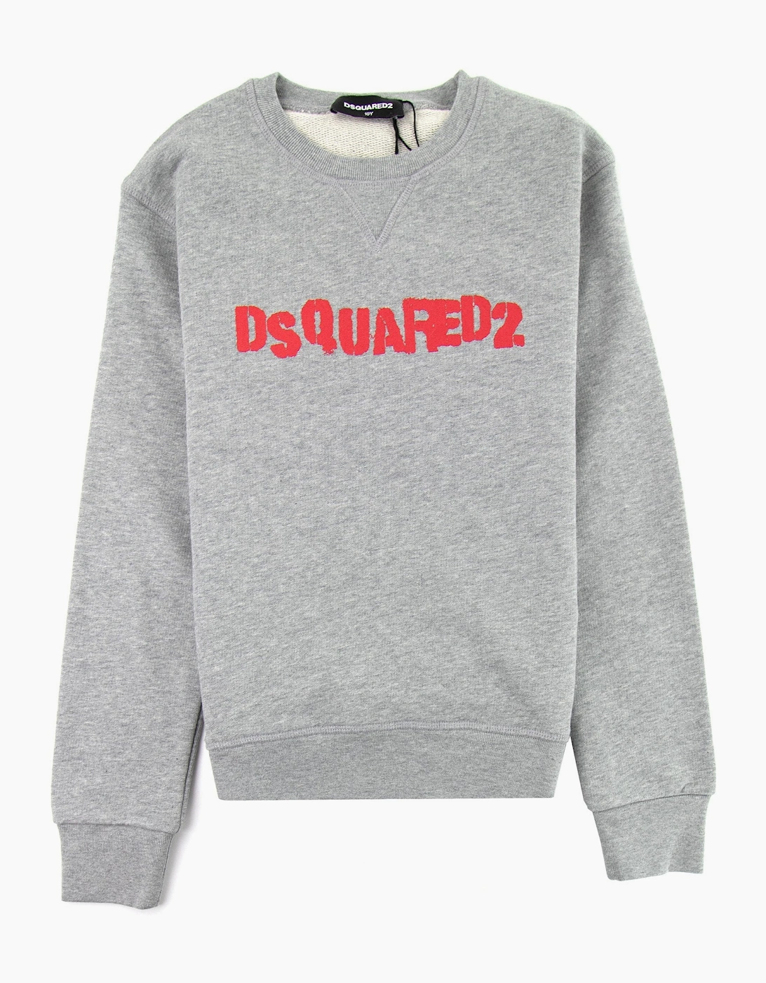 Dsqaured2 Kids Stamped Logo Crewneck Sweatshirt Grey