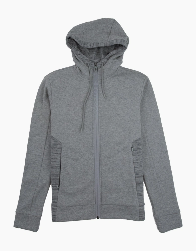 Hugo Boss Selwyn Zip Logo Hoody Grey 059