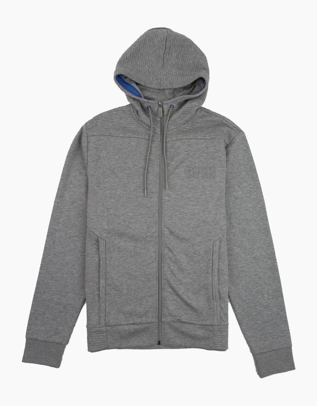 Hugo Boss Saggy Embossed Logo Hoodie Grey, 3 of 2