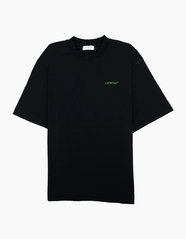 Off White Moon Cam Arrow Skate S/s T Shirt Black/green