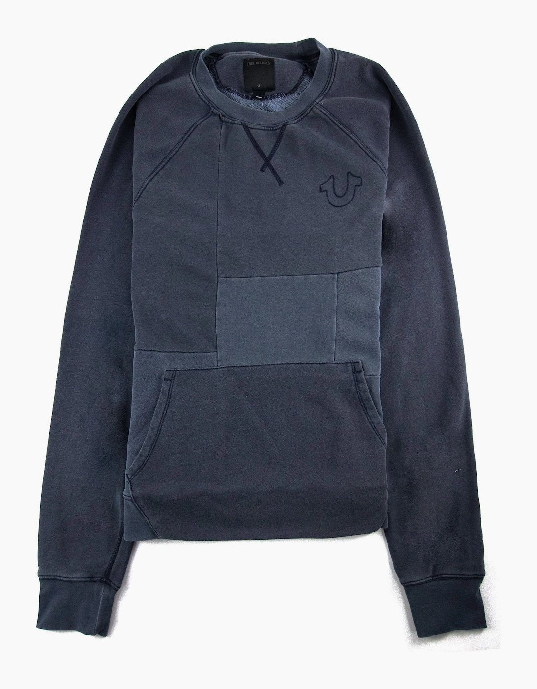 True Religion Patchwork Sweatshirt Grey
