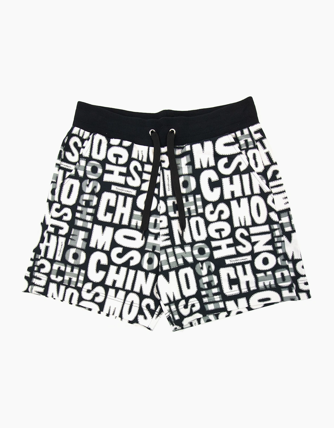 Moschino Underwear All Over Print Shorts White/black 1555