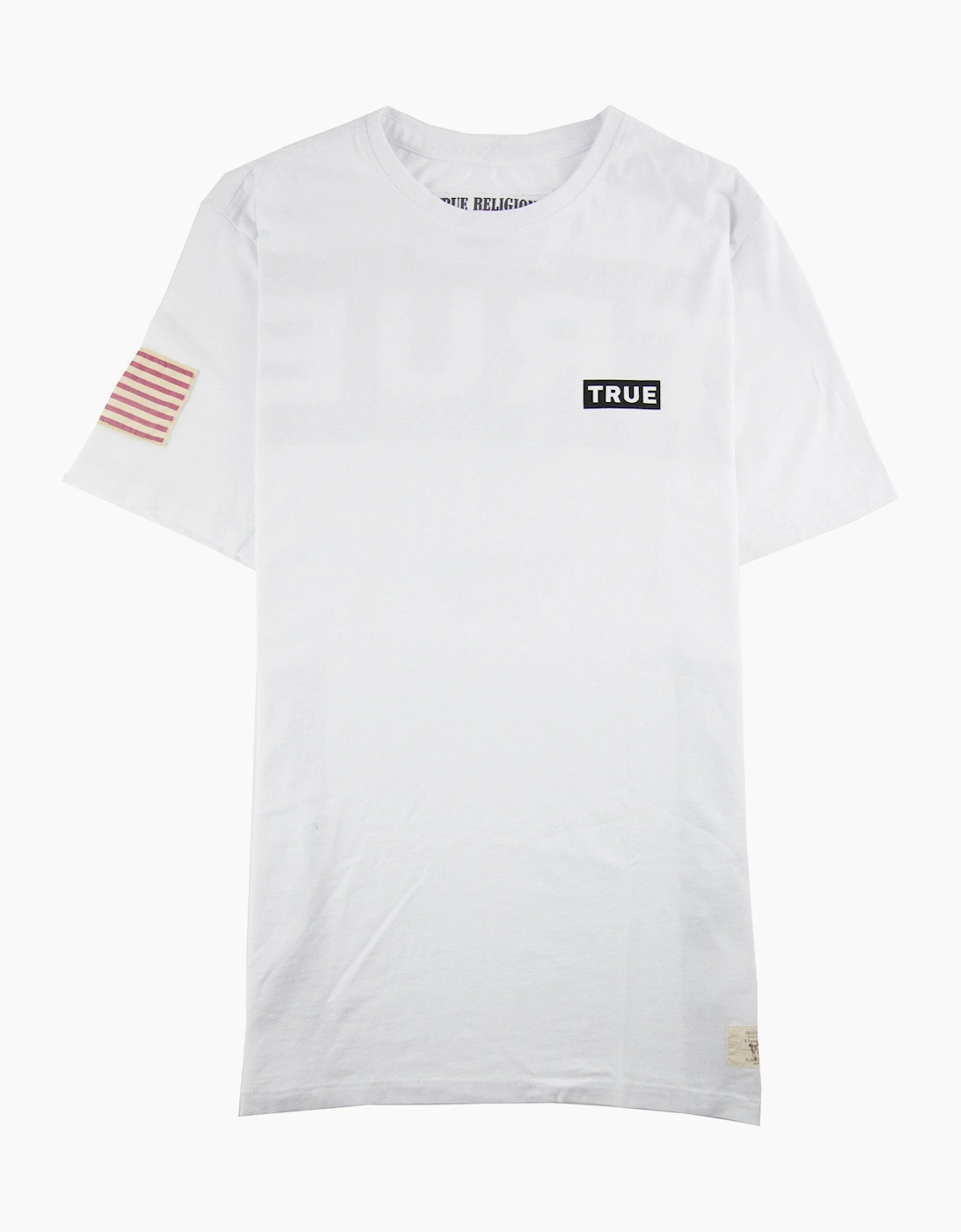 True Religion True Camo Crew Neck S/s T Shirt White