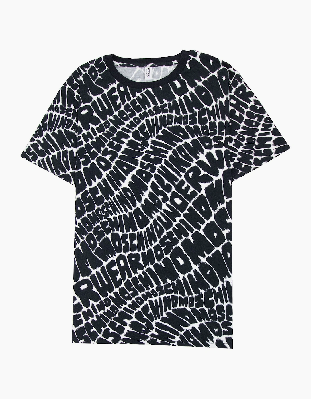 Moschino Underwear All Over Logo T-shirt Black