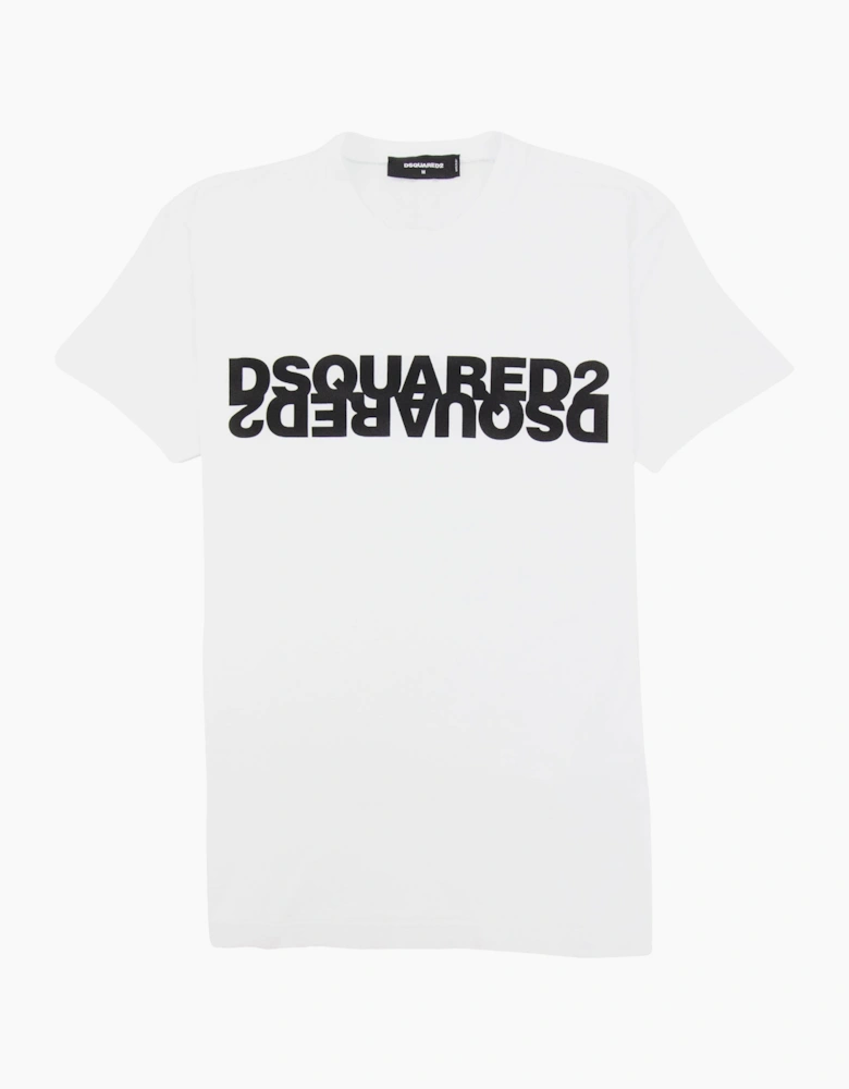 Dsquared2 Mirror Logo Tshirt White