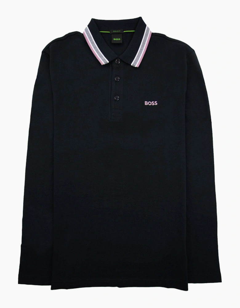 Hugo Boss Plisy Regular Fit L/s Polo Black 401