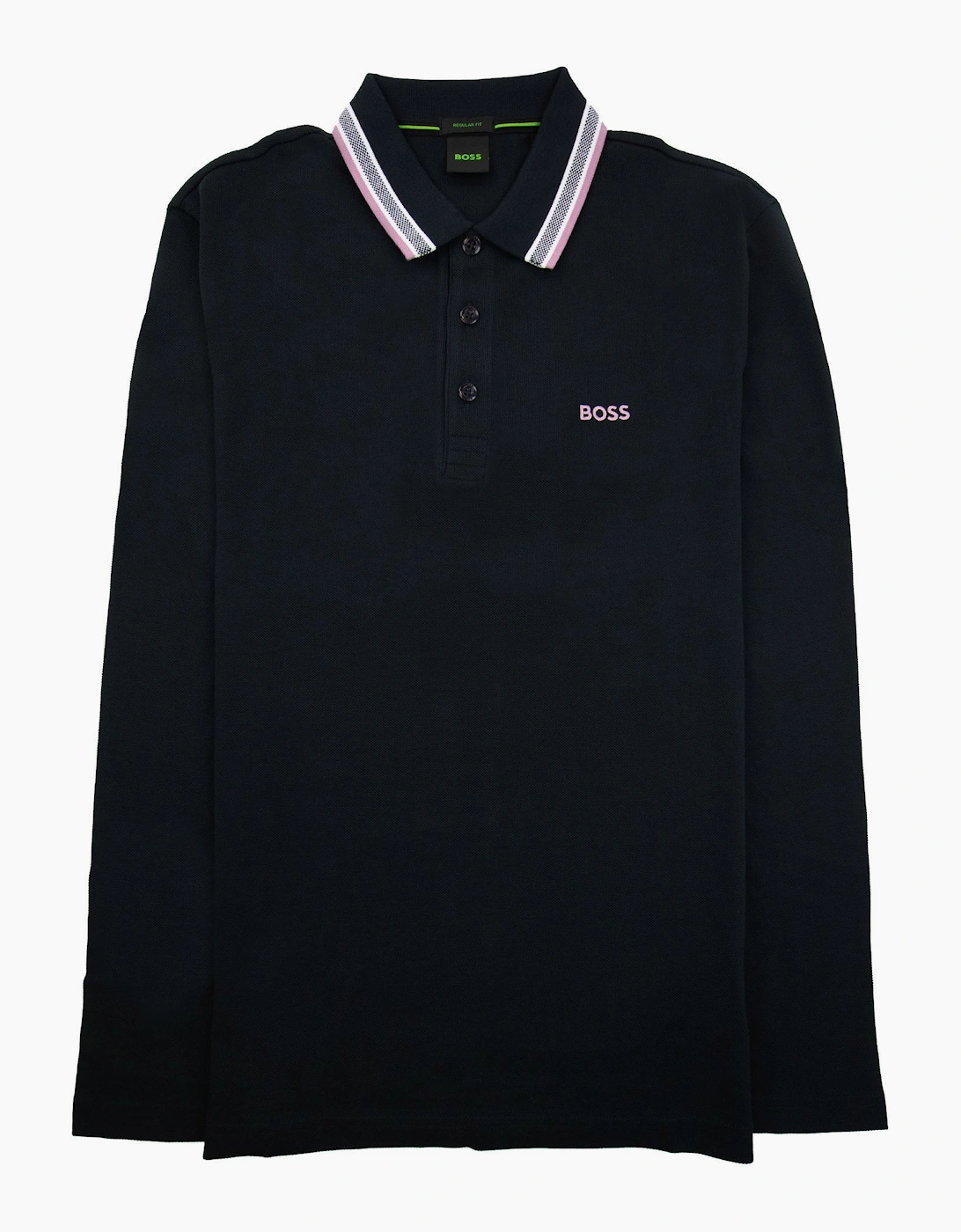 Hugo Boss Plisy Regular Fit L/s Polo Black 401, 5 of 4