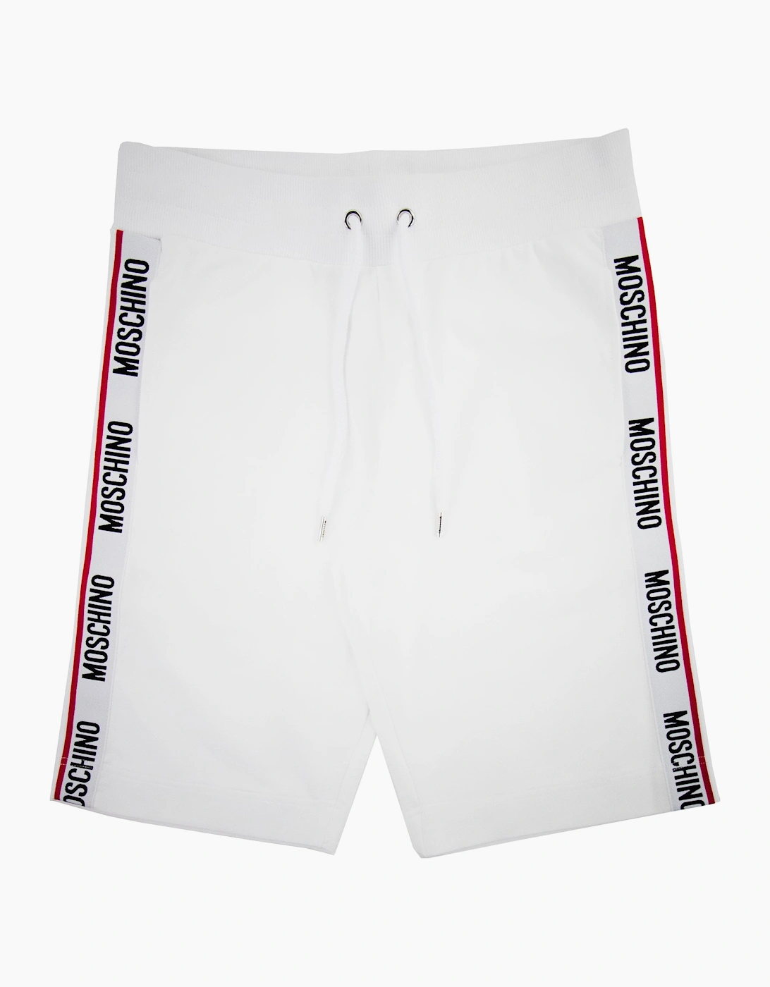 Moschino Underwear Logo Tape Shorts White 001