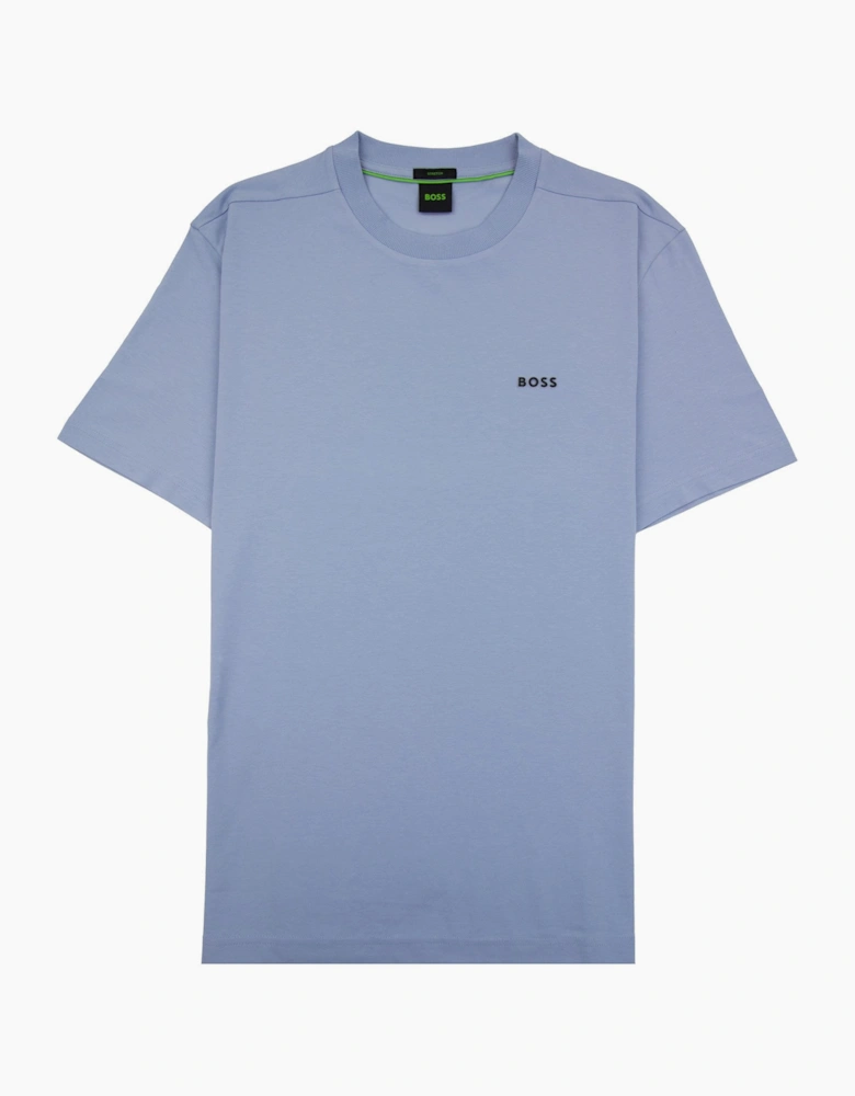 Hugo Boss Contrast Printed Logo Tee Sky Blue