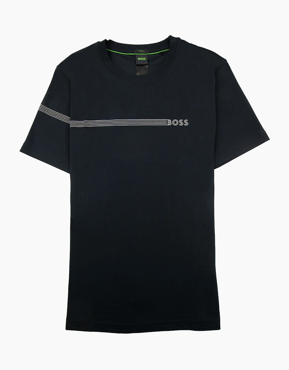 Hugo Boss Cotton-blend T-shirt With Stripes And Logo Black 001